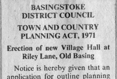 Planning Application Announcement