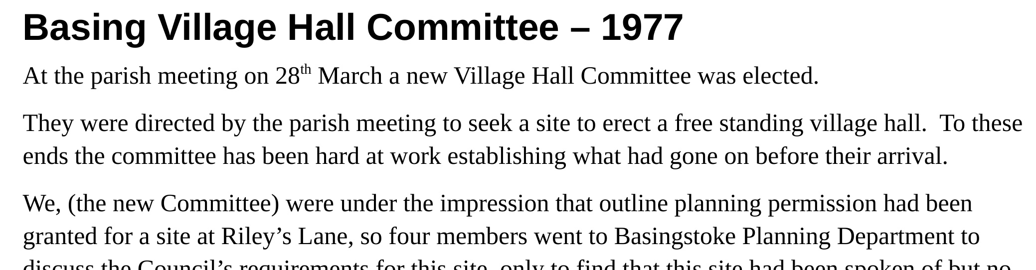 Minutes of Steering Committee election results.
