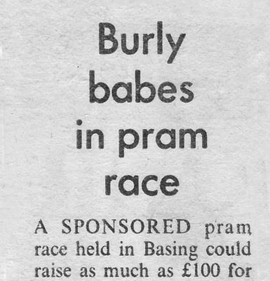 Burley Babies in Pram race